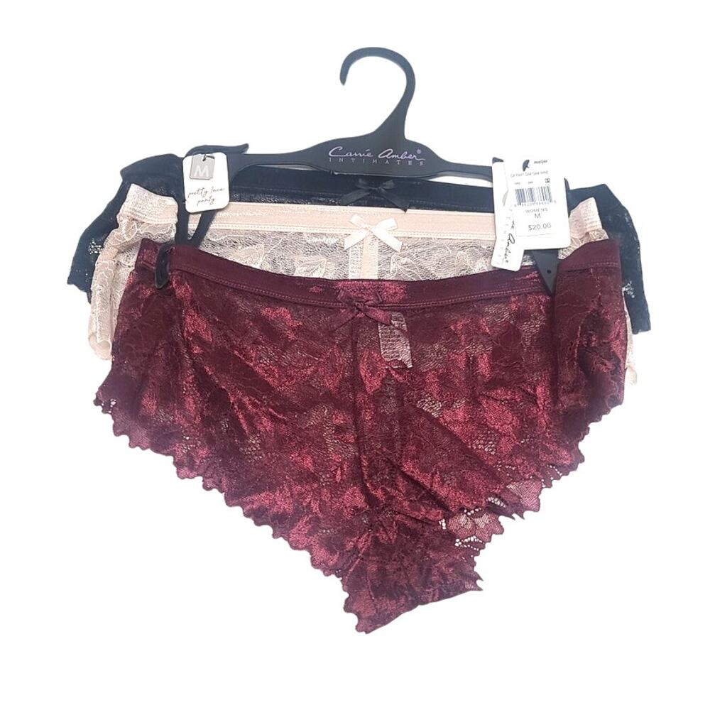 Carrie Amber intimates lace cheeky panties women's medium NWT